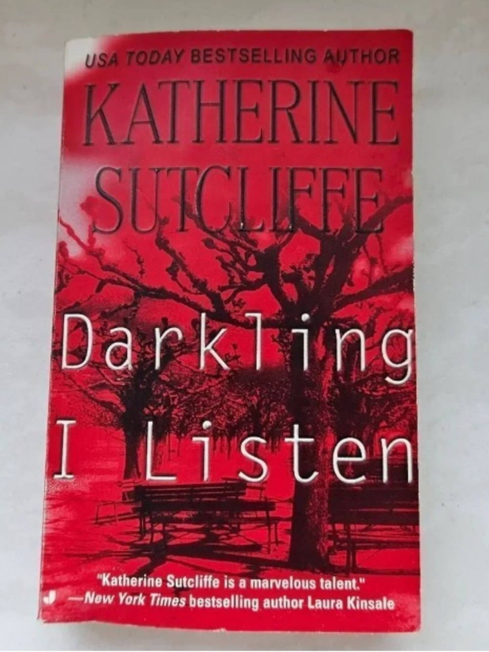 Darkling I Listen by Katherine Sutcliffe - Bold Red Paperback